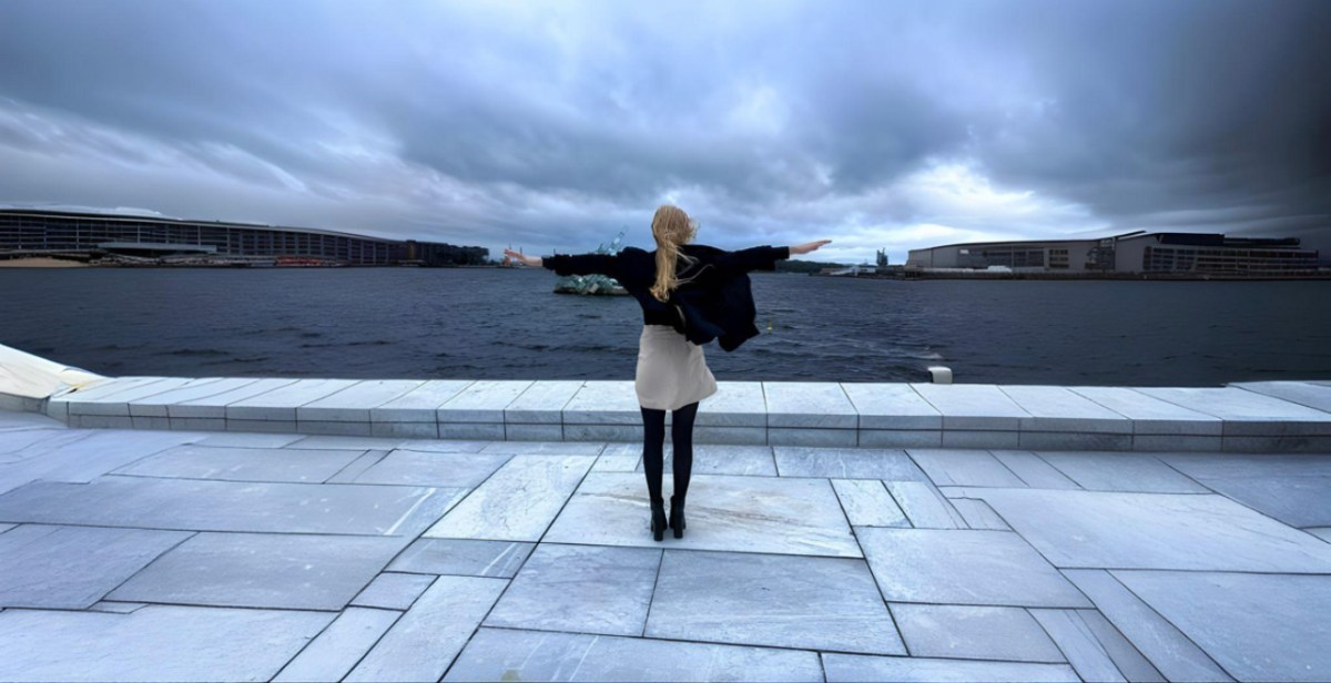 dame ved havet, Oslo Operahuset